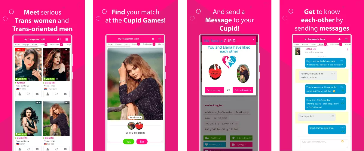 Visual combinado del recorrido en la app: descubrimiento, mensajería y planificación en un solo flujo