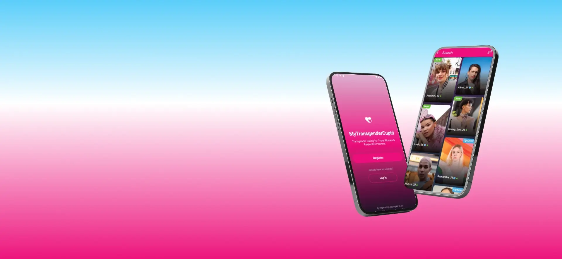 MyTransgenderCupid trans dating app download hero image