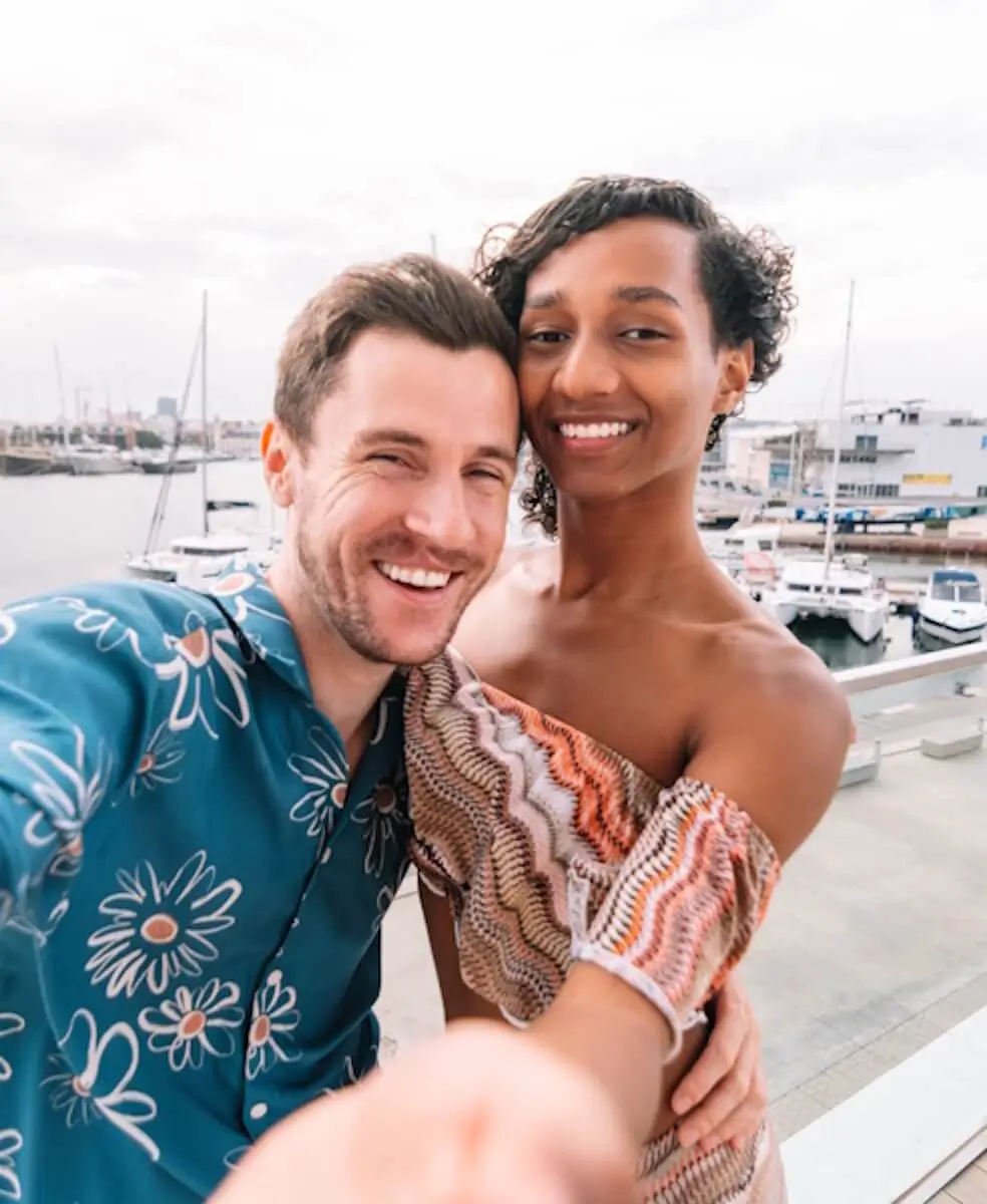 Happy couple representing respectful transgender dating on MyTransgenderCupid