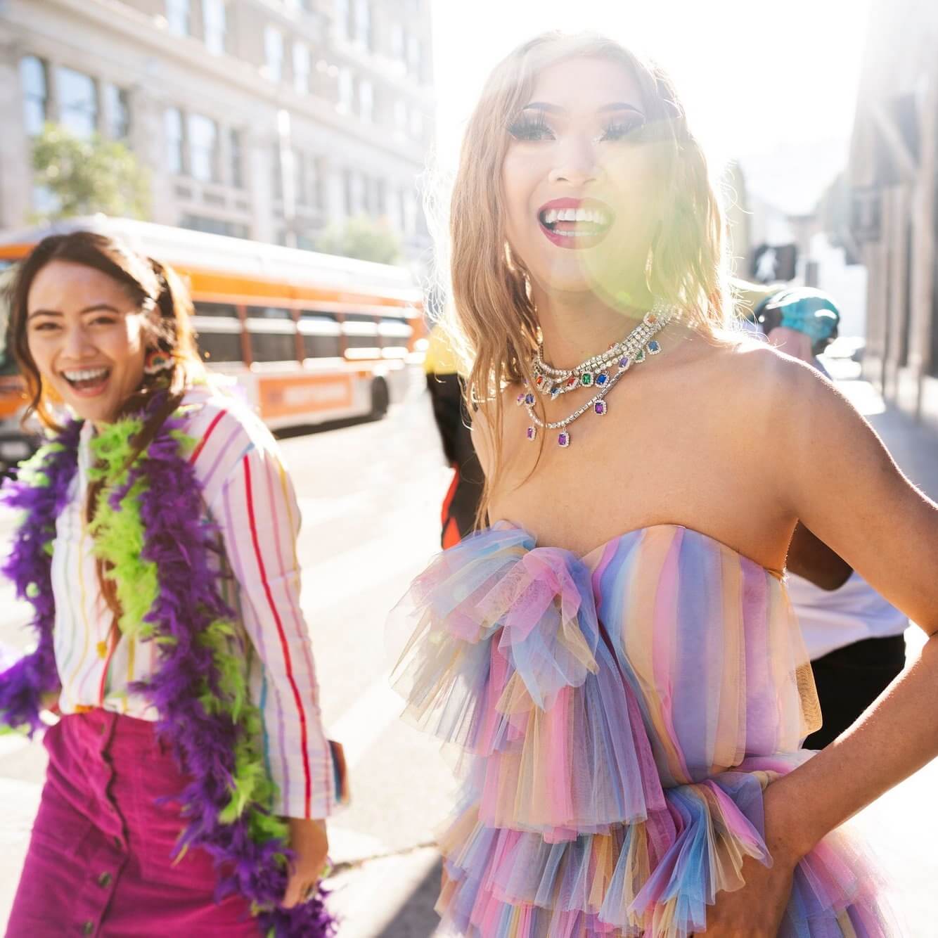 trans-woman going out