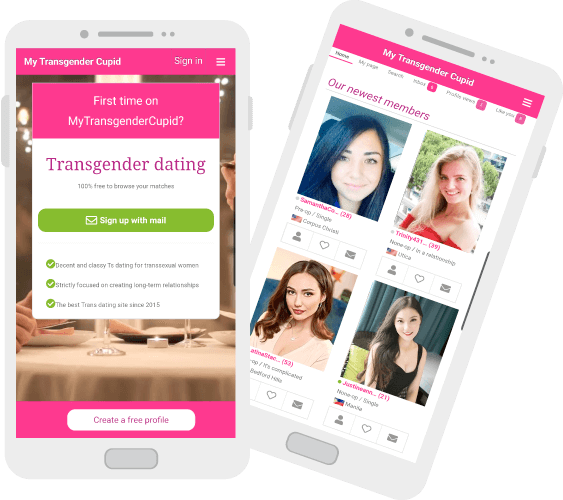 Ejemplo de vista móvil de una app de citas, mostrando navegación y exploración de perfiles